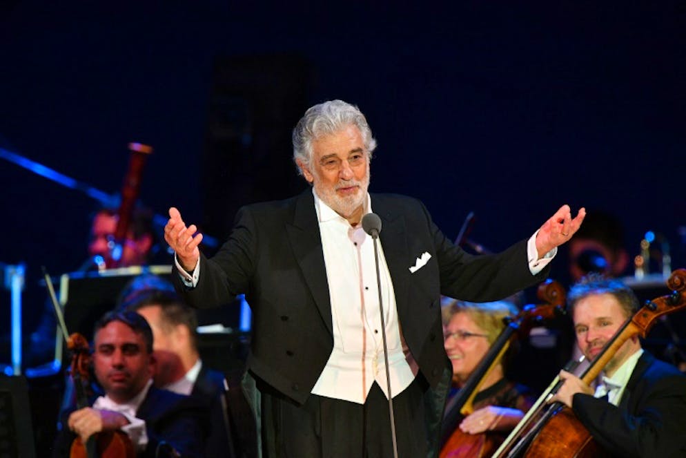Placido Domingo au Forum St Gellert de Szeged, en Hongrie, le 28 août 2019