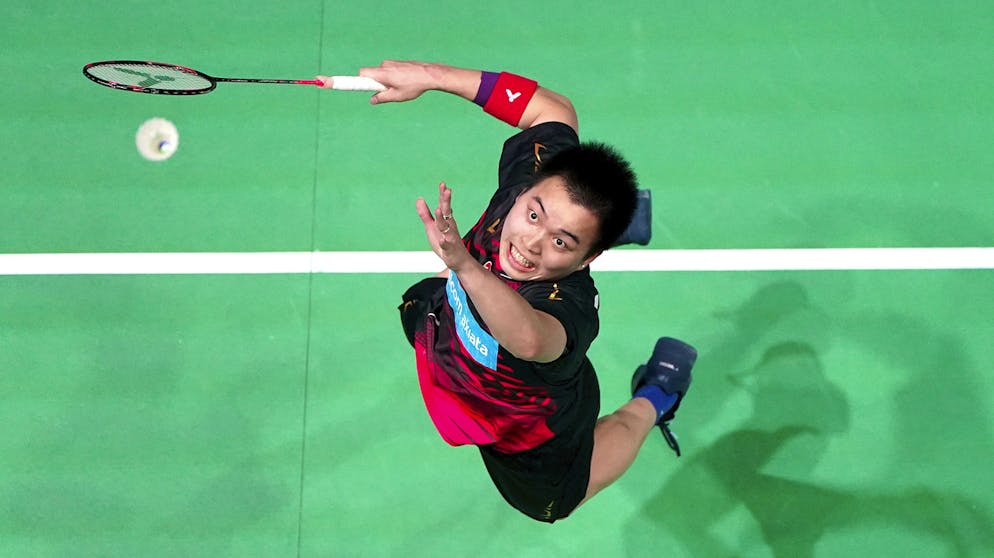 Sportbilder des Tages. Auch «the All England Open Badminton Championships» in Birmingham finden statt. Im Bild, der Chinese Aaron Chia.