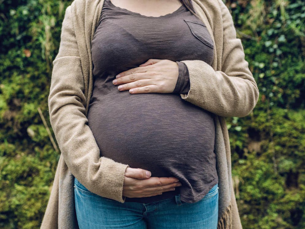 Close-up of pregnant woman in nature
When: 03 May 2017
Credit: David Pereiras/Westend61/Cover Images