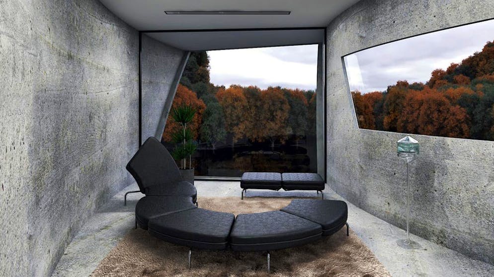 Vivere come il cattivo di James Bond. Il suo nome, «Concrete House», la dice lunga: questa costruzione è quasi interamente fatta in cemento.