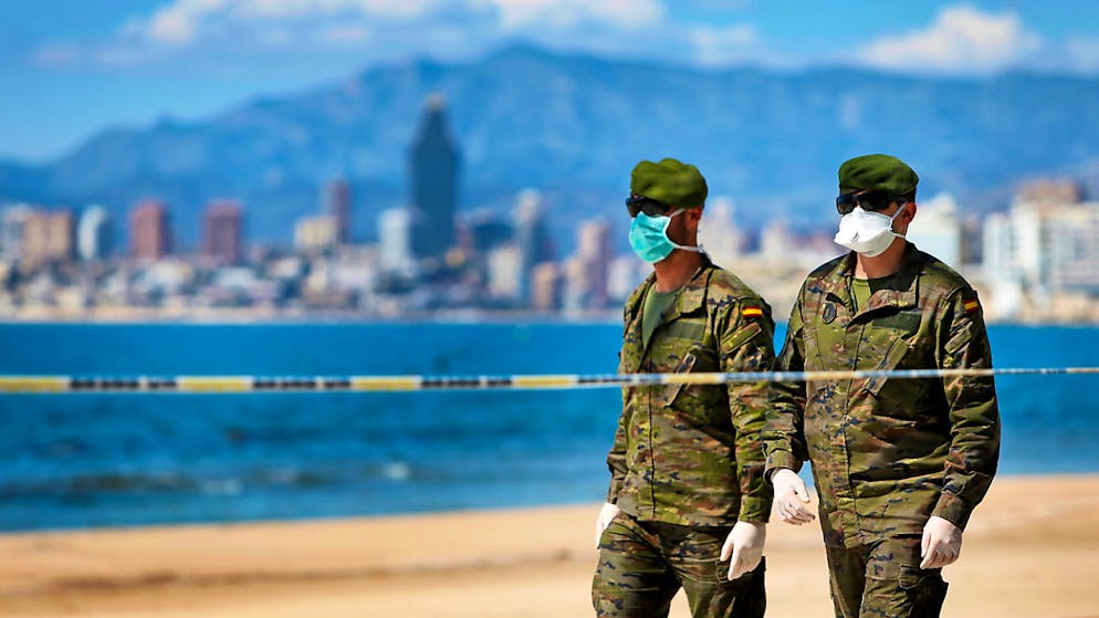 La Spagna è uno dei centri dell'epidemia mondiale.