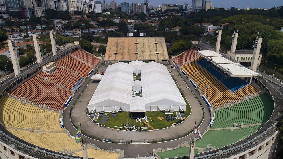 Nello stadio di San Paolo (Brasile) è stato istituito un ospedale per pazienti affetti da COVID-19