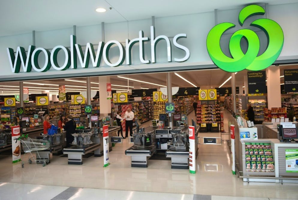 Un supermarché Woolworths (Australie) à Sydney le 25 août 2016