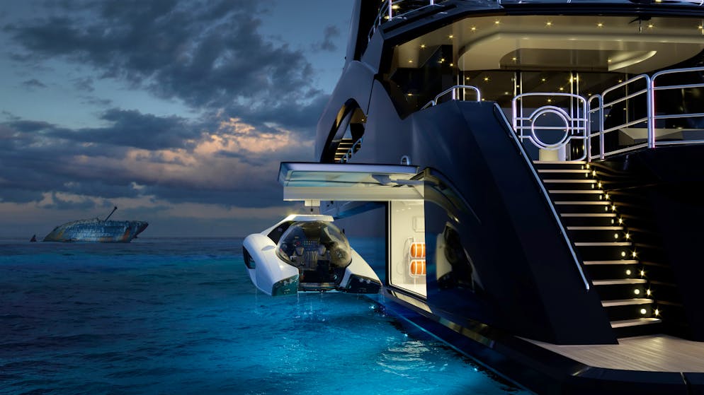 Dieses U-Boot passt in jede Garage. Für Experten interessant: Die Nemo kann über eine Single-Aufhängung vom Boot aus zu Wasser gelassen werden.