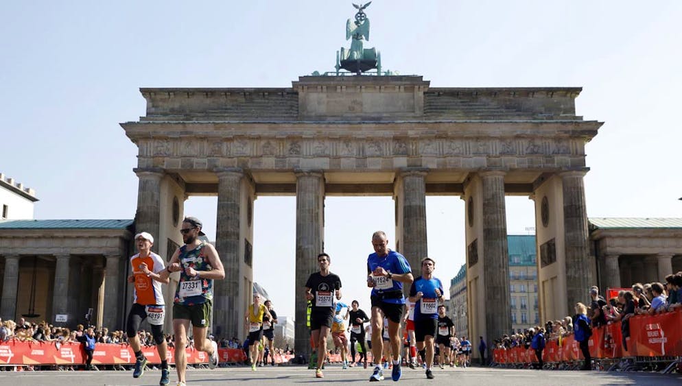 Die Menschenmassen beim Berlin-Marathon 2017.