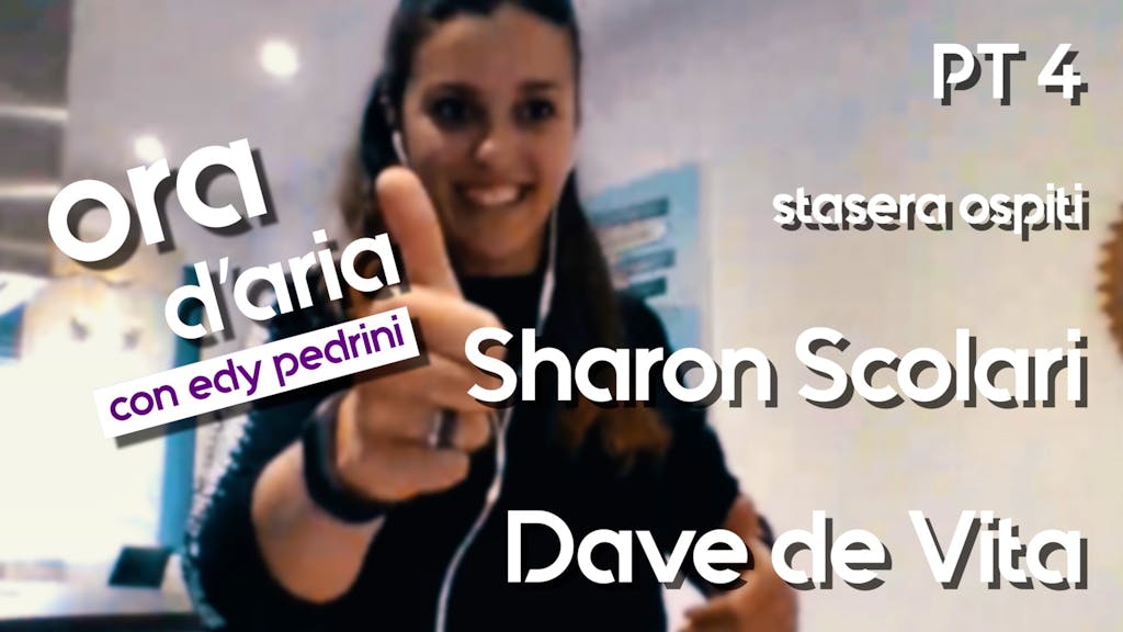 Lo show continua .... La pilota di Formula 3 Sharon Scolari ospite di «Ora d'aria»