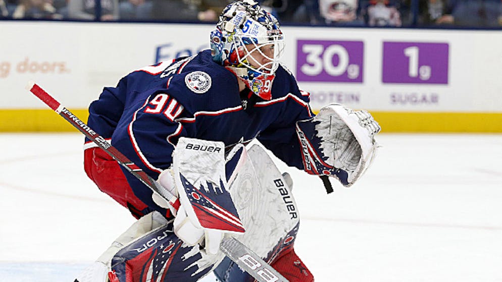 Elvis Merzlikins schlug in der NHL ein.