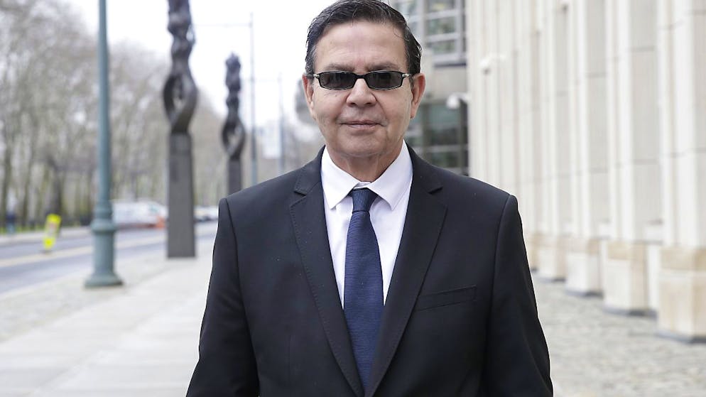 Der verstorbene frühere Präsident von Honduras, Rafael Callejas, nach einer Gerichtsverhandlung im FIFA-Korruptionsprozess in New York.