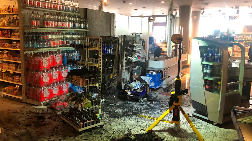 Incendio alla Coop di Herisau.