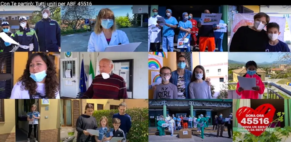Bocelli-sanitari, «Con te partirò»