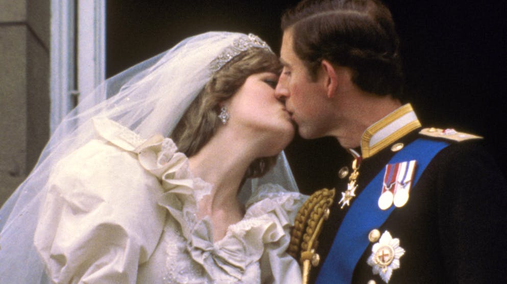 Prinz Charles und Diana bei ihrer Heirat am 29. Juli 1981.
