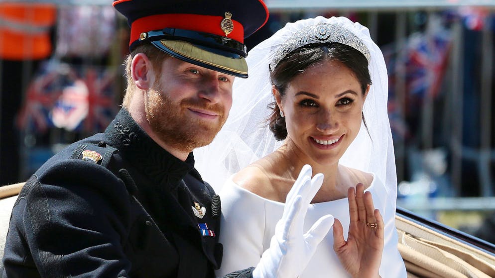 Meghan und Prinz Harry bei ihrer Hochzeit im Mai 2018.