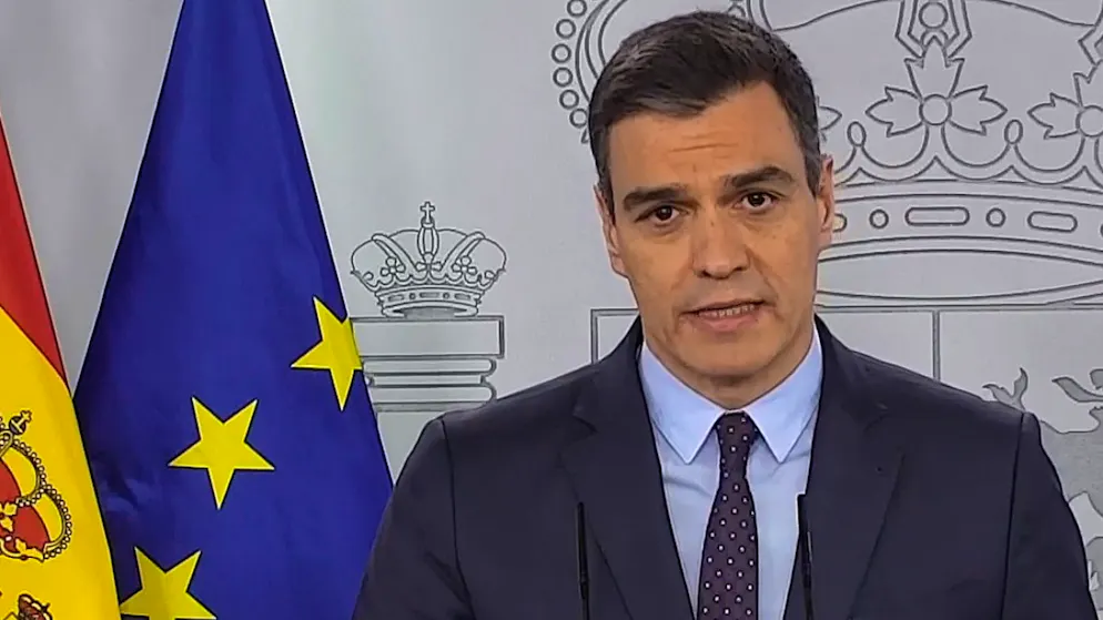 Il leader di Madrid Pedro Sanchez.