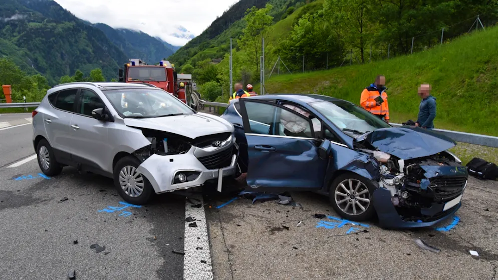Le due auto protagoniste del sinistro.