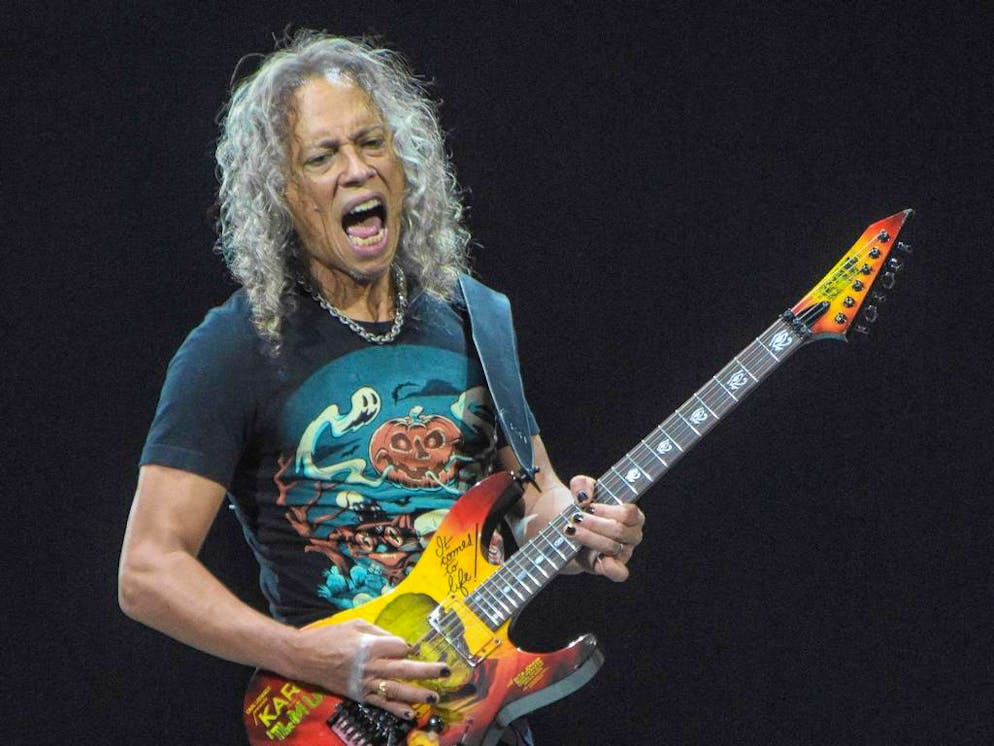Metallica perform at the Times Union Center on their 'WorldWired' tour
Featuring: Kirk Hammett
Where: Albany, New York, United States
When: 30 Oct 2018
Credit: Patricia Schlein/WENN.com