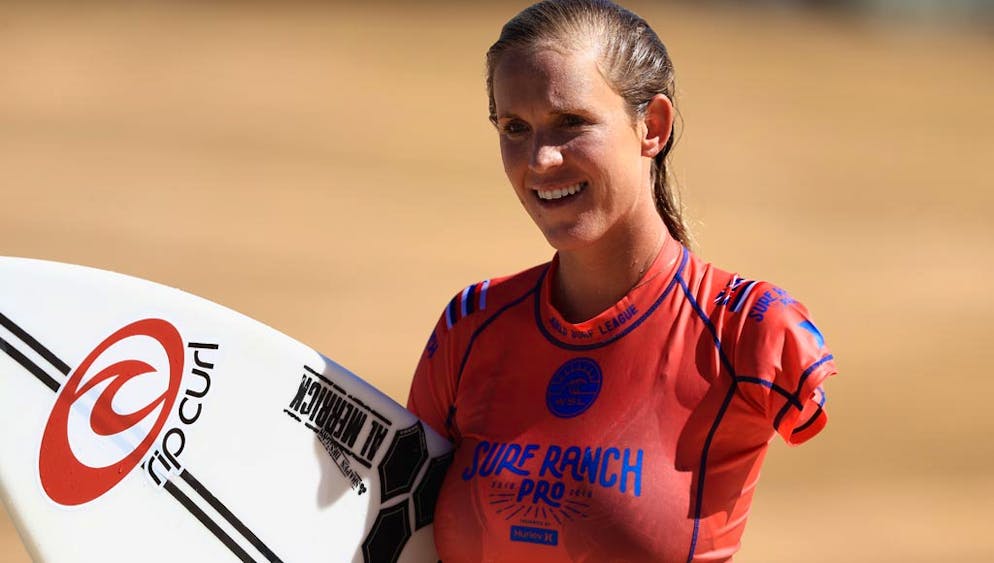 Bethany Hamilton bei einem Event der «World Surf League» 2018 in Lemoore, California.