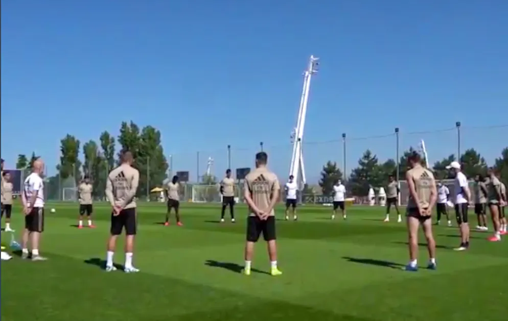 La squadra del Real al completo.