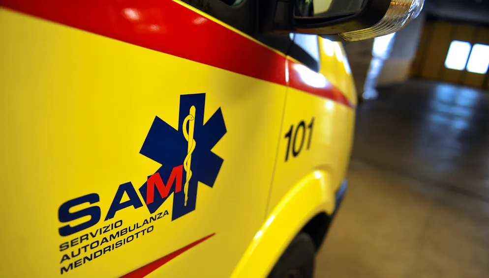 Sul posto sono intervenuti i soccorritori del SAM