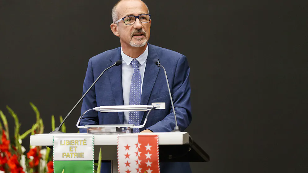 Il direttore dell'HRC Pascal Rubin al momento dell'inaugurazione