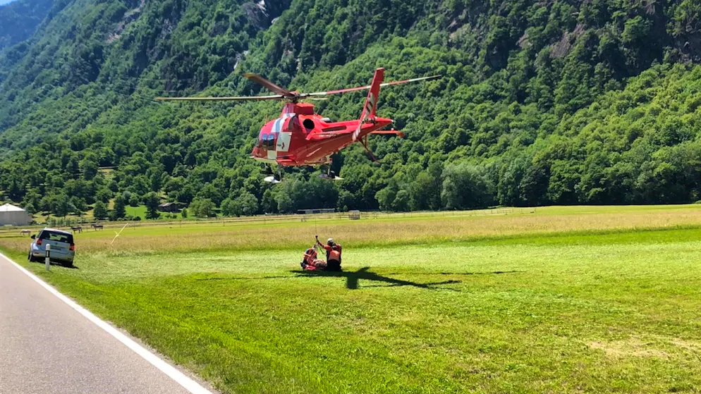 Il 49enne è stato trasportato in elicottero dalla REGA all'Ospedale Civico di Lugano