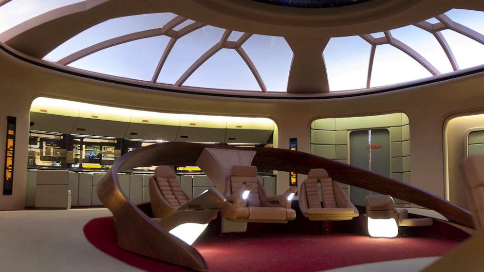 Willkommen auf der USS Enterprise. Das sorgt für ein fast gemütliches Ambiente.
