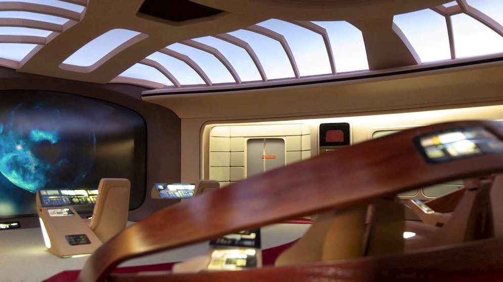 Willkommen auf der USS Enterprise. Die Kommandobrücke der Enterprise 1701-D.