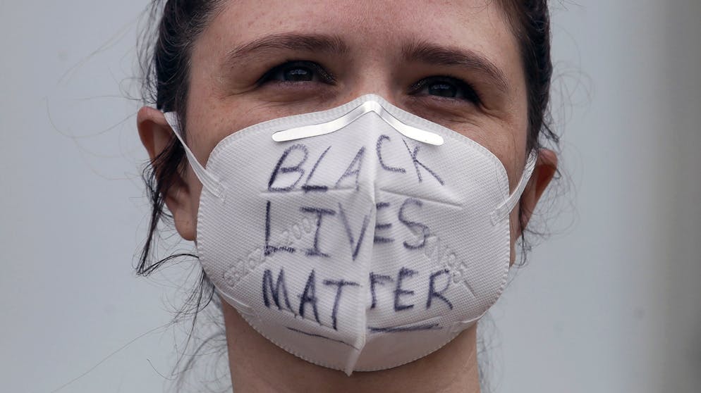 USA: Unruhen nach dem Tod von George Floyd. ... die auch von vielen Weissen unterstützt wird.