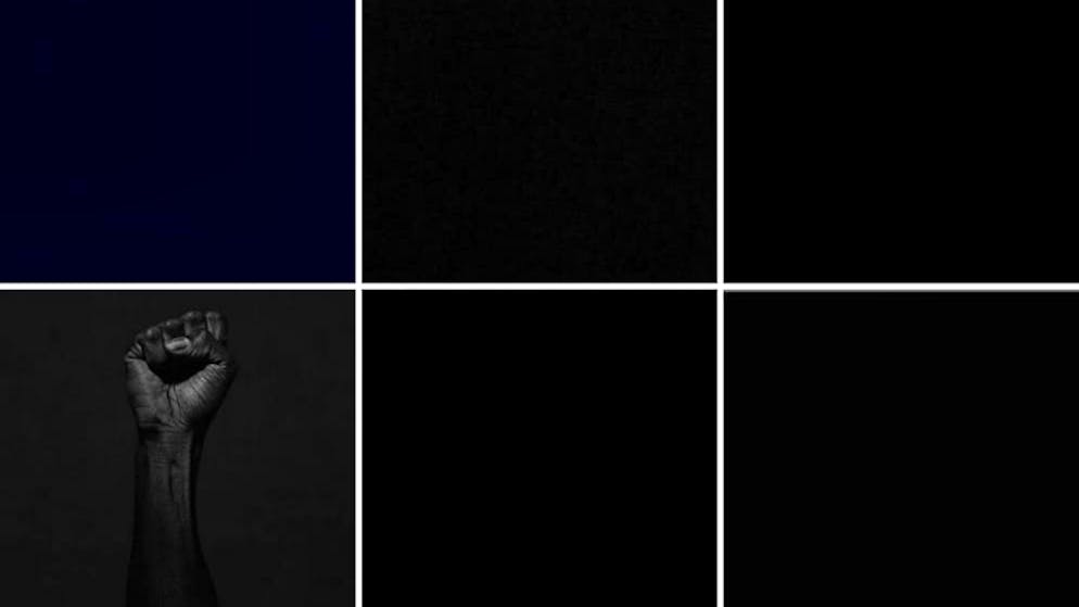 28 Millionen schwarze Bilder wurden auf Instagram gepostet. 