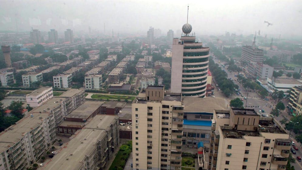 La città di Tangshan, Cina.