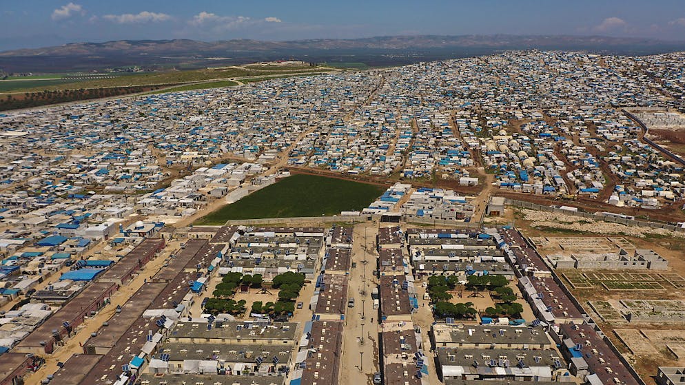 Il campo di rifugiati di Idlib, in Siria.