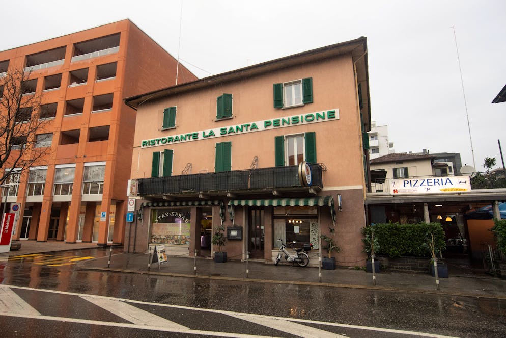 La pensione La Santa di Viganello