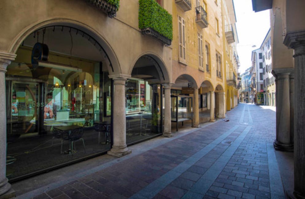 La celebre Via Nassa a Lugano