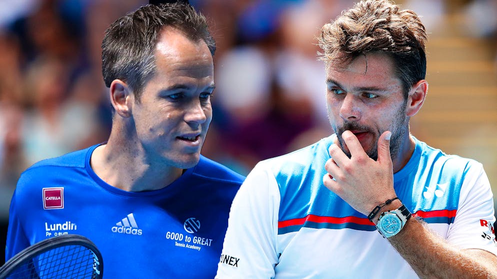 Magnus Norman (sinistra) e Stan Wawrinka, insieme dal 2013
