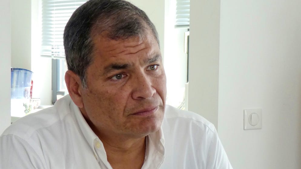 L'ex presidente dell'Ecuador, Rafael Correa.