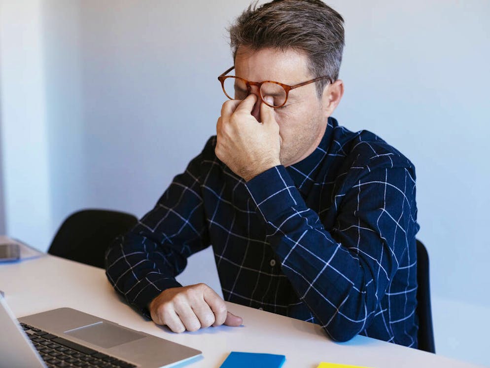Businessman at desk in office rubbing his eyes

When: 25 Jan 2018
Credit: Bonninstudio/Westend61/Cover Images