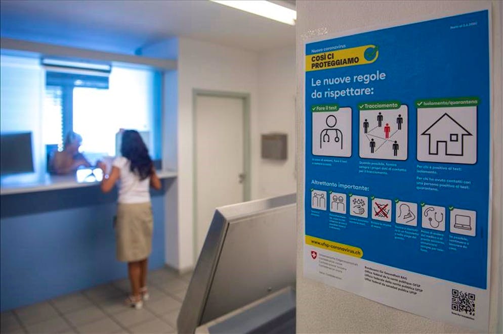 Un contagio in Ticino, sei nei Grigioni