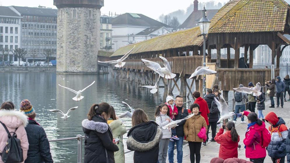 L'assenza di turisti provenienti dall’Asia ha un’incidenza sulle nostre città (foto di Lucerna).
