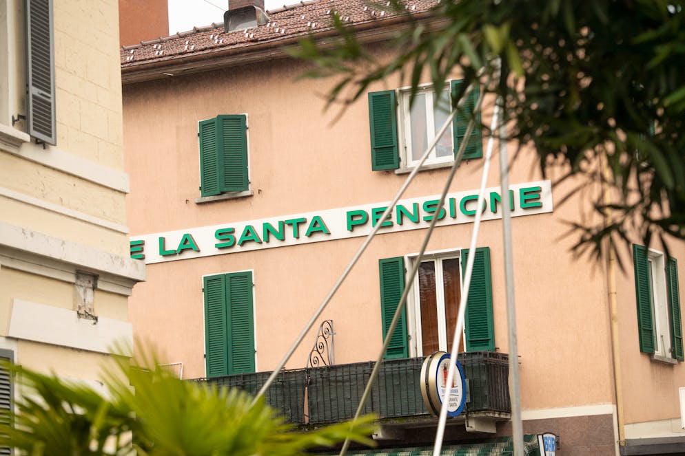 La pensione La Santa di Viganello