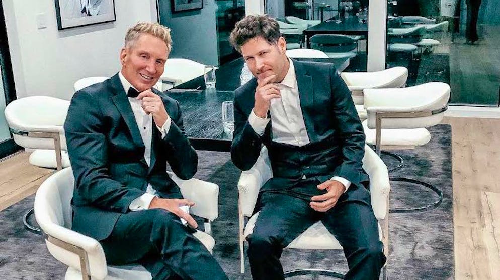 Raffael Dickreuter: Entrepreneur in L.A.. Raffael Dickreuter (rechts) mit seinem Geschäftspartner Don LeMastus.