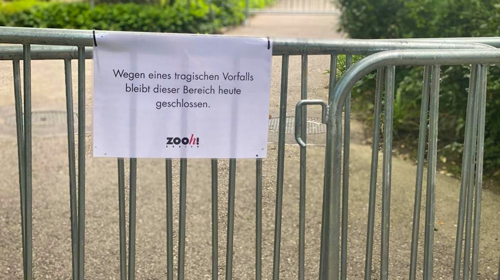 Der Bereich rund um das Tigergehege wurde gesperrt.
