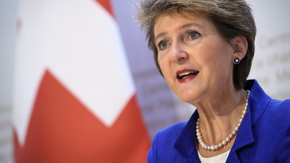 La presidente della Confederazione Simonetta Sommaruga (foto d'archivio)