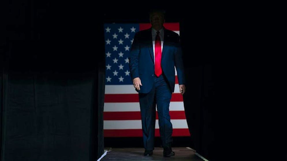 Donald Trump in un'immagine d'archivio