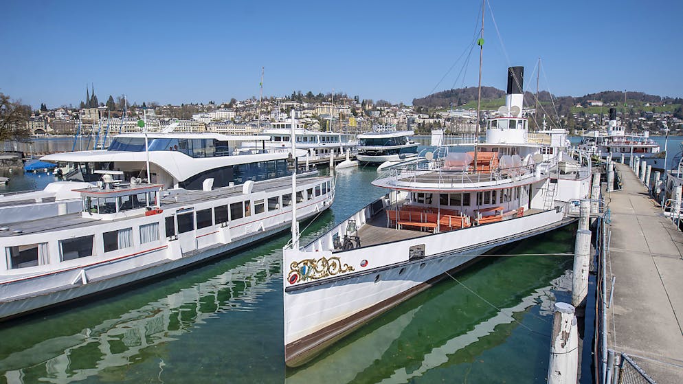 Sind weniger unterwegs: die Schiffe auf dem Vierwaldstättersee. (Archivaufnahme)