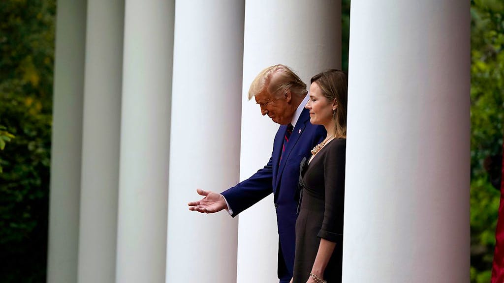 Trump nominiert Barrett für Ginsburg-Nachfolge am Obersten Gericht. Foto: Alex Brandon/AP/dpa