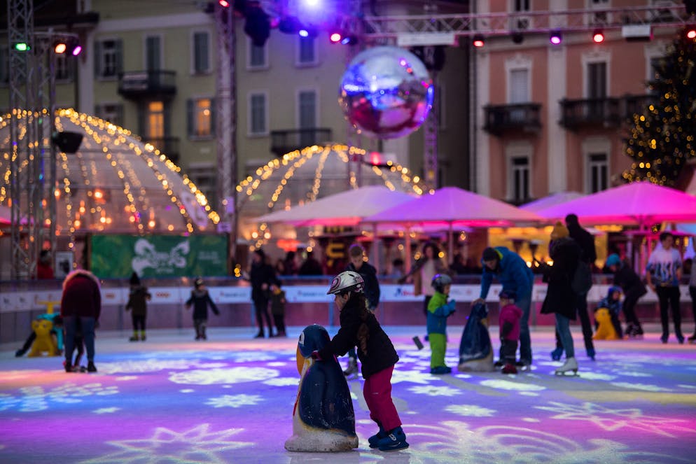 Una foto scattata a Locarno on Ice prima della pandemia
