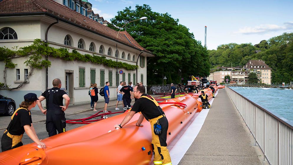 bern wappnet sich fur hochwasser aare und thunersee voll