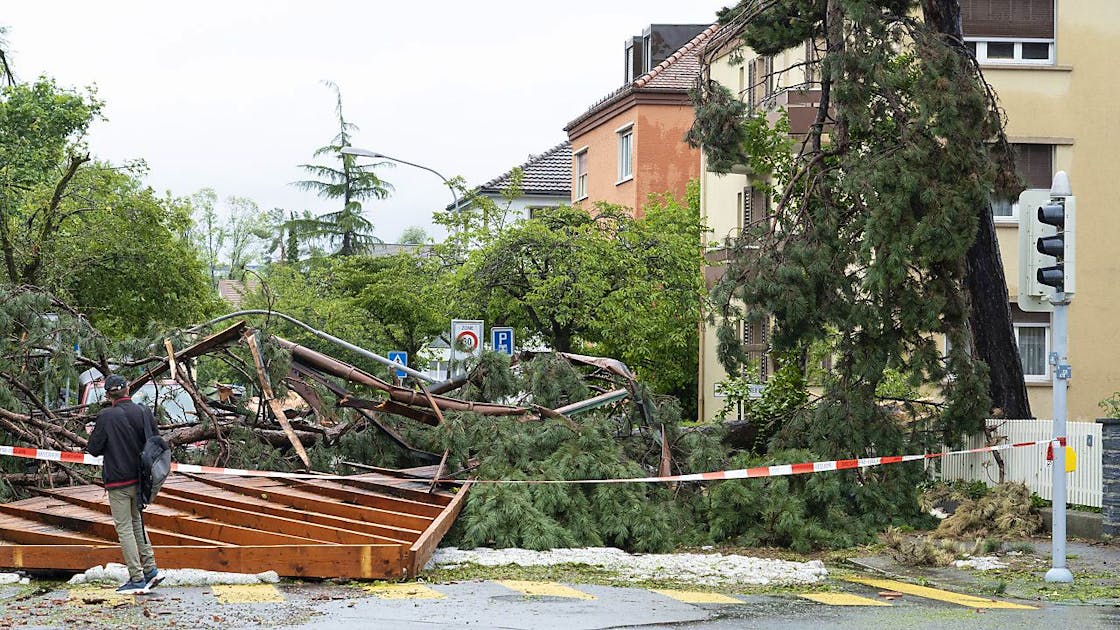 Öffentlicher Verkehr nach Sturm in Zürich beeinträchtigt