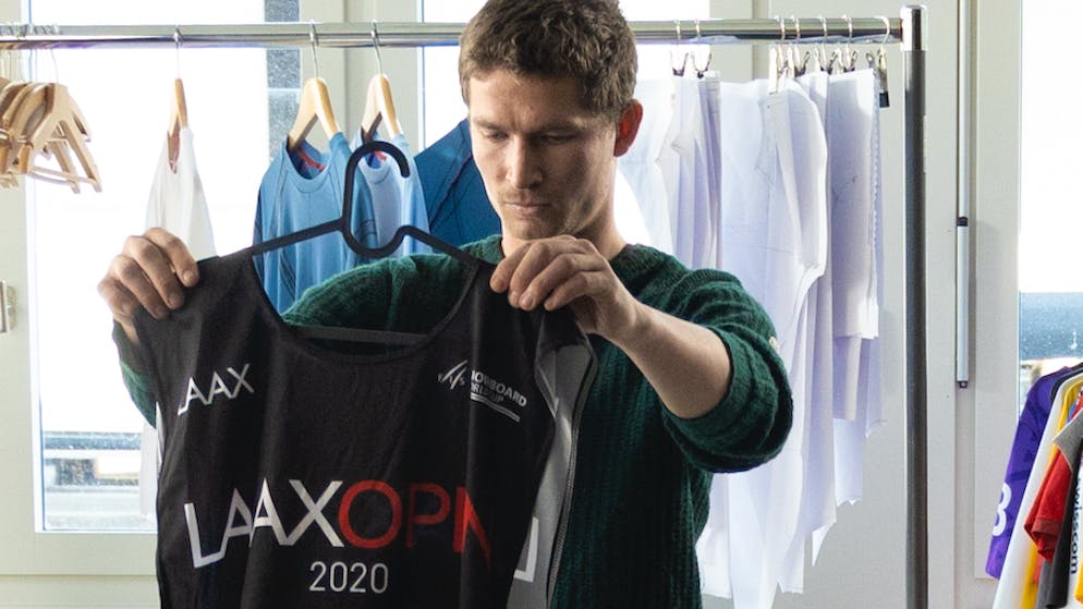 «Ich spendete meine Überzieh-Nummer, die ich während meines allerletzten Wettkampfs in Laax im Januar 2020 getragen habe»: Iouri Podladtchikov.