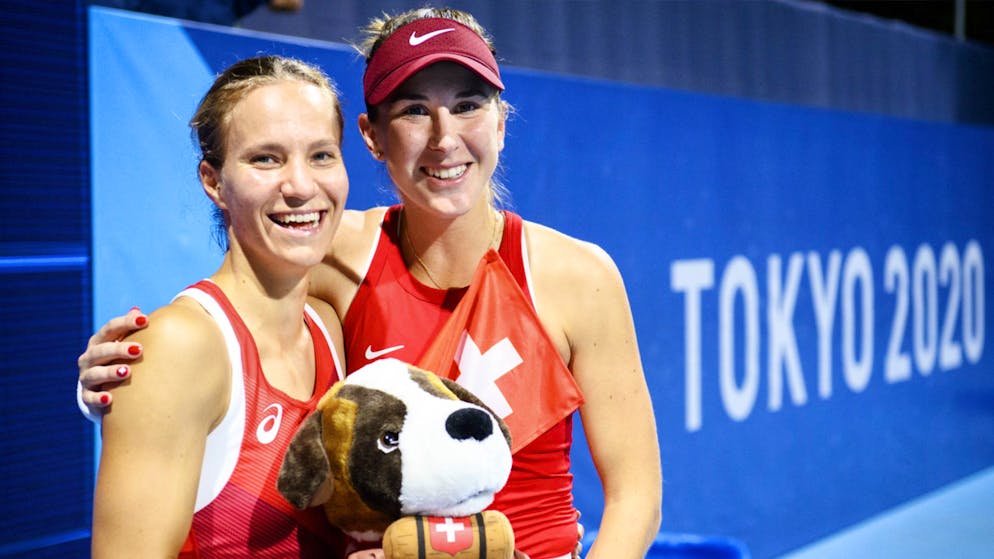 Viktorija Golubic und Belinda Bencic haben eine Medaille bereits auf sicher
