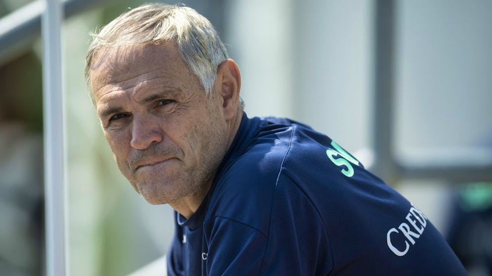 Pierluigi Tami, Direktor des Nationalteams, im Training der Schweizer Fussball Nationalmannschaft, am Mittwoch, 2. Juni 2021, in Bad Ragaz. Die Schweiz trifft morgen auf die Nationalmannschaft Liechtensteins fuer ein Testspiel. (KEYSTONE/Gian Ehrenzeller)